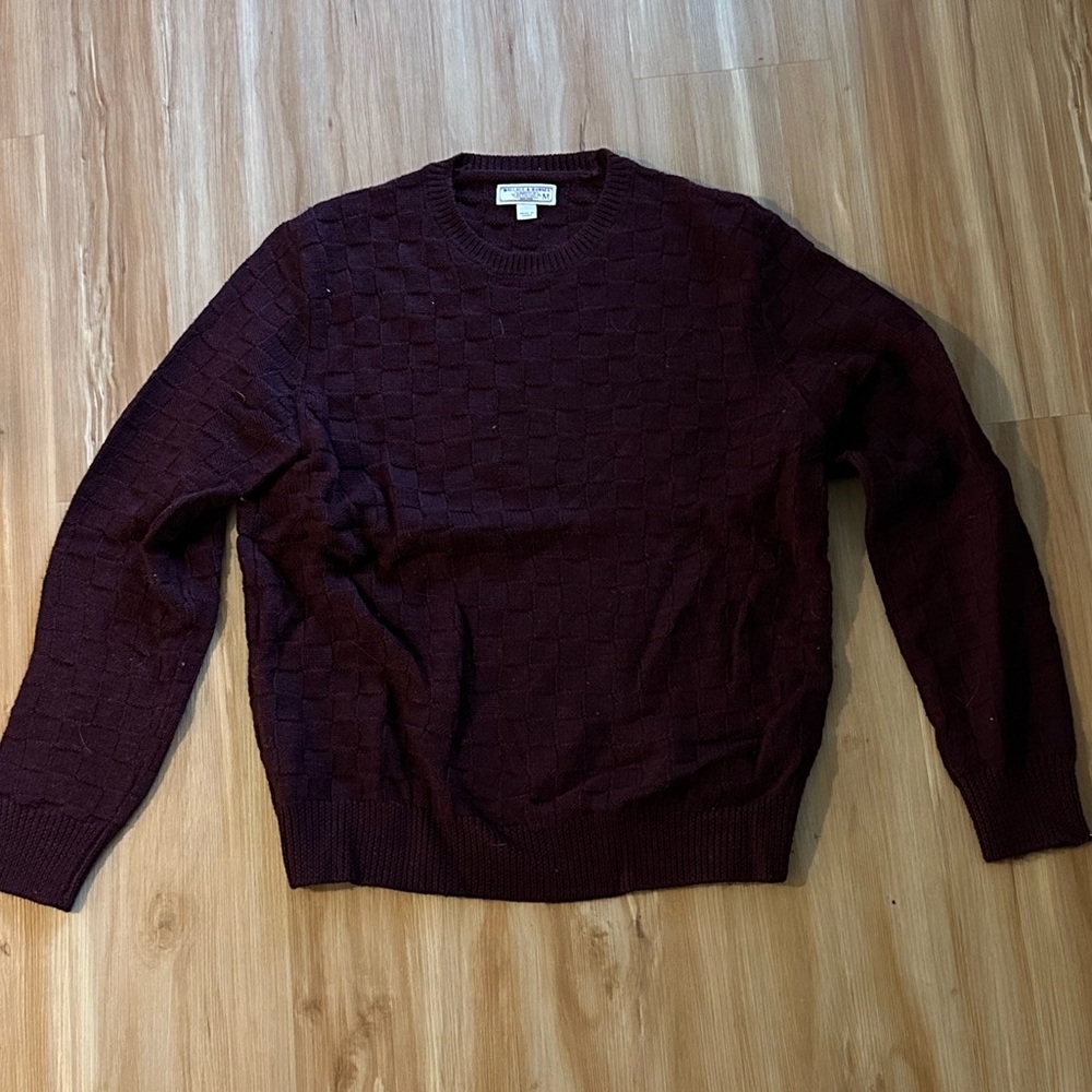 J Crew | Wallace & Barnes Checkered Wool Sweater